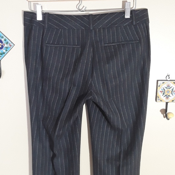 Ann Taylor charcoal pin striped pants - Picture 4 of 5